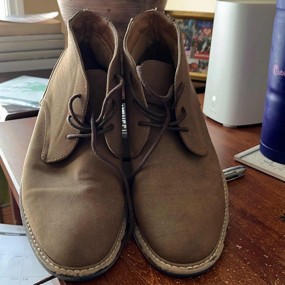 Steve Madden men’s size 8 brown GAMMA faux, leather lace up shoes